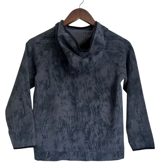 Old Navy Gray Hooded Sweatshirt Front Hand Warmer Pocket Youth (L) 10/12 - Picture 2 of 6